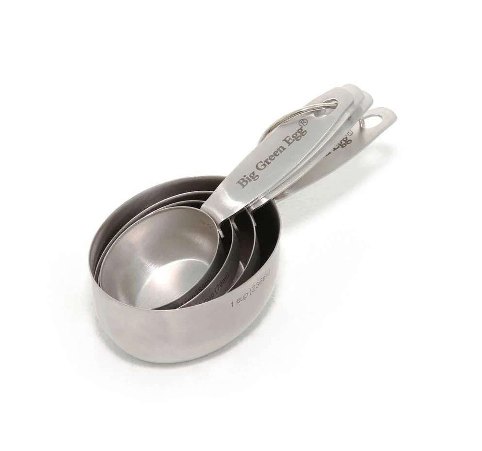 Big Green Egg Stainless Steel Measuring Cups - 119551 1 Big Green Egg Stainless Steel Measuring Cups - 119551