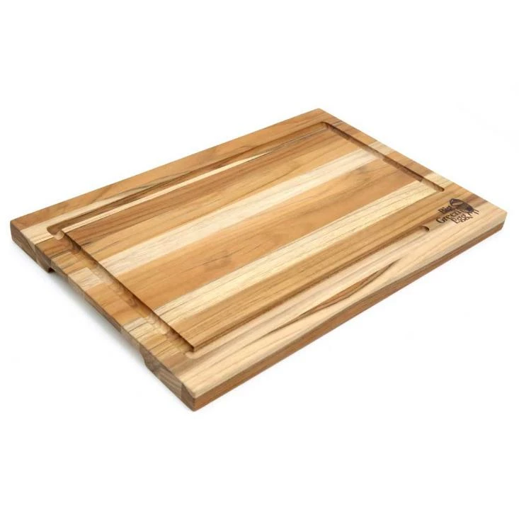 Big Green Egg Solid Teak Cutting Board W/ Logo 1 Big Green Egg Solid Teak Cutting Board W/ Logo