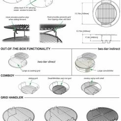 Parts Big Green Egg Multi-Level Rack