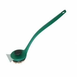 BBQ Accessories Big Green Egg SpeediClean Palmyra Bristle Long-Handle Grid Scrubber - 127129