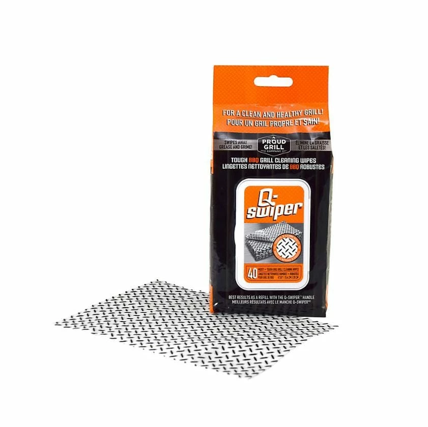 Q-Swiper BBQ Grill Cleaning Wipes (40 Count) BBQ Accessories 1 Q-Swiper BBQ Grill Cleaning Wipes (40 Count) BBQ Accessories