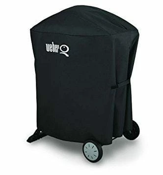 Weber Premium Grill Cover (Q 100/1000 And Q 200/2000 Grills With Cart) BBQ Accessories 1 Weber Premium Grill Cover (Q 100/1000 And Q 200/2000 Grills With Cart) BBQ Accessories