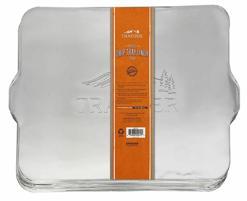 Traeger Canada Traeger Drip Tray Liners (Pro 575/22/20 - 5 Pack) - BAC566 BBQ Accessories 1 Traeger Canada Traeger Drip Tray Liners (Pro 575/22/20 - 5 Pack) - BAC566 BBQ Accessories