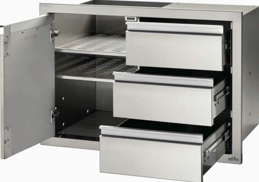 Parts Napoleon 36" X 24" Single Door & Triple Drawer Combo 1 Parts Napoleon 36" X 24" Single Door & Triple Drawer Combo