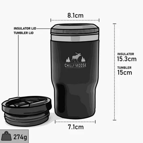 Chilly Moose Brent Quad - 14oz Insulator & Tumbler 7 Chilly Moose Brent Quad - 14oz Insulator & Tumbler