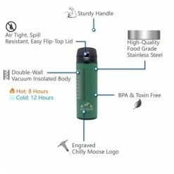 Chadwicks & Hacks Chilly Moose Kearney Traveller - 17oz BBQ Accessories 8 Chadwicks & Hacks Chilly Moose Kearney Traveller - 17oz BBQ Accessories