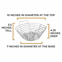 Kick Ash Basket (Big Green Egg - Small) - KAB-SM-SS