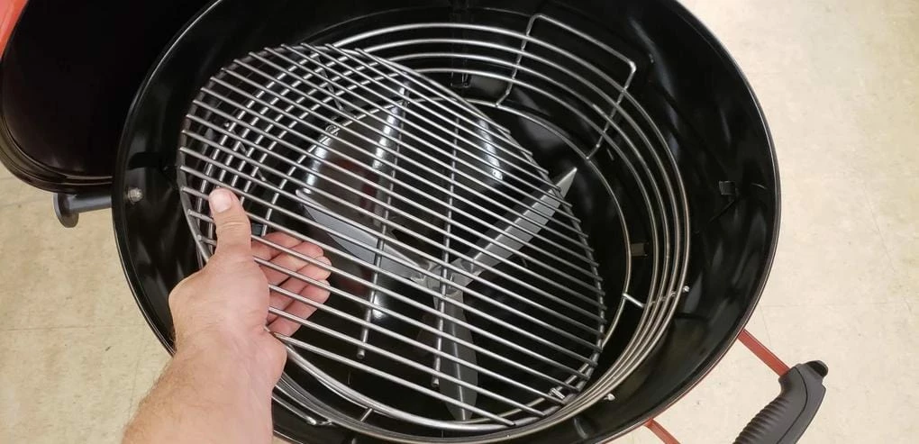 BBQ Accessories Kick Ash Basket Ring Of Fire W. Divider (Weber 22" Kettle) - KAB-W22 2 BBQ Accessories Kick Ash Basket Ring Of Fire W. Divider (Weber 22" Kettle) - KAB-W22