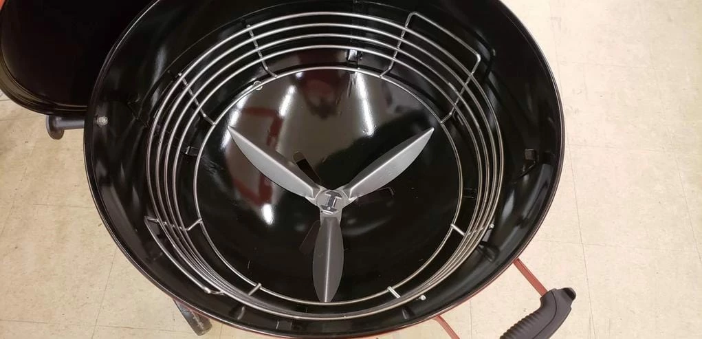 BBQ Accessories Kick Ash Basket Ring Of Fire W. Divider (Weber 22" Kettle) - KAB-W22 3 BBQ Accessories Kick Ash Basket Ring Of Fire W. Divider (Weber 22" Kettle) - KAB-W22