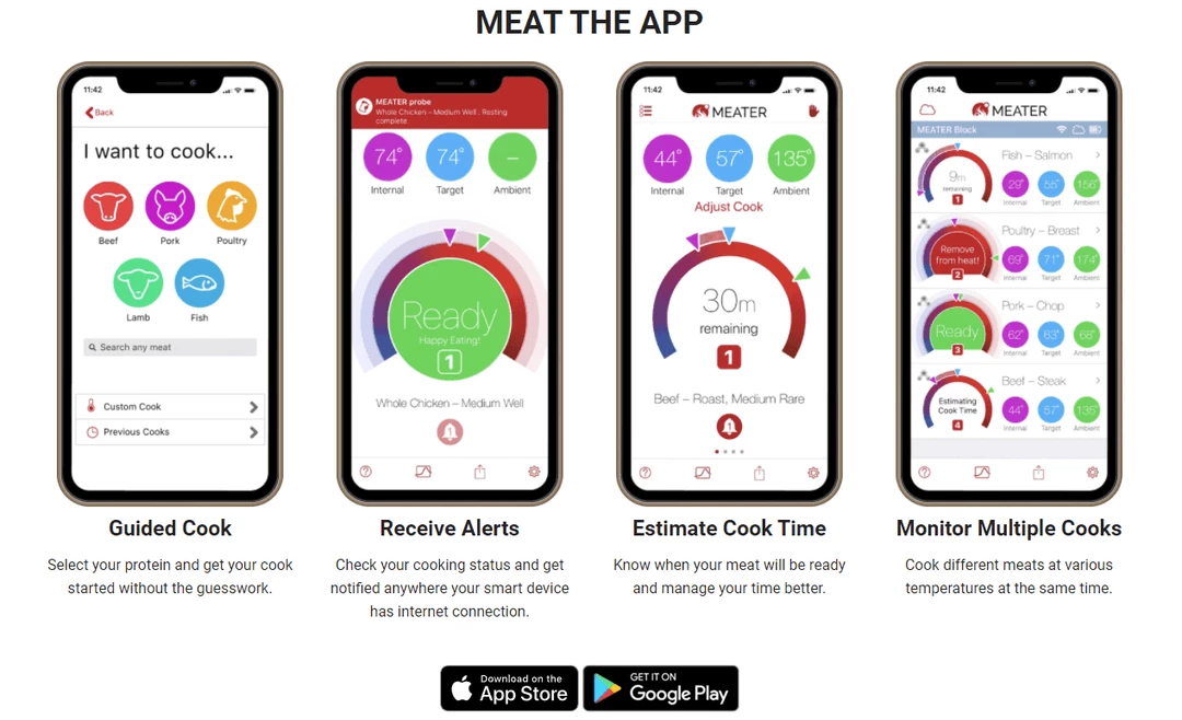 Traeger Canada BBQ Accessories MEATER Plus Wireless Remote Thermometer - RT1-MT-MP01 Probe 2 Traeger Canada BBQ Accessories MEATER Plus Wireless Remote Thermometer - RT1-MT-MP01 Probe
