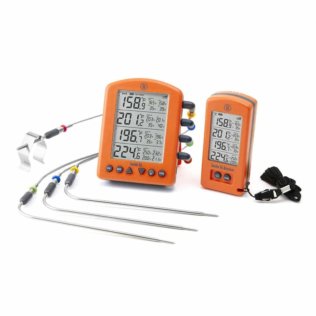 ThermoWorks Smoke X4 Long-Range Remote BBQ Alarm Thermometer BBQ Accessories 4 ThermoWorks Smoke X4 Long-Range Remote BBQ Alarm Thermometer BBQ Accessories