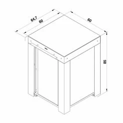ENO La Plancha Felix Black And Stainless Side Table - PMIP06185 Parts