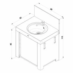 Parts ENO La Plancha Black And Stainless Sink Module - PMOD8503