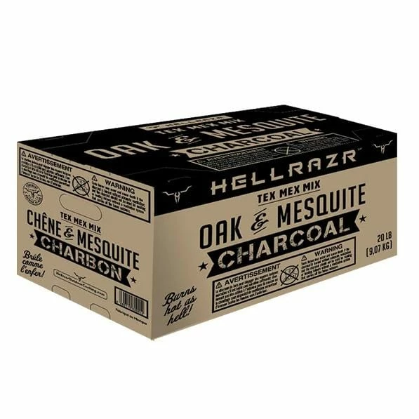 HELLRAZR Tex-Mex Charcoal Mix (20 Lb.) - TEXMEX-C-BOX-20 1 HELLRAZR Tex-Mex Charcoal Mix (20 Lb.) - TEXMEX-C-BOX-20