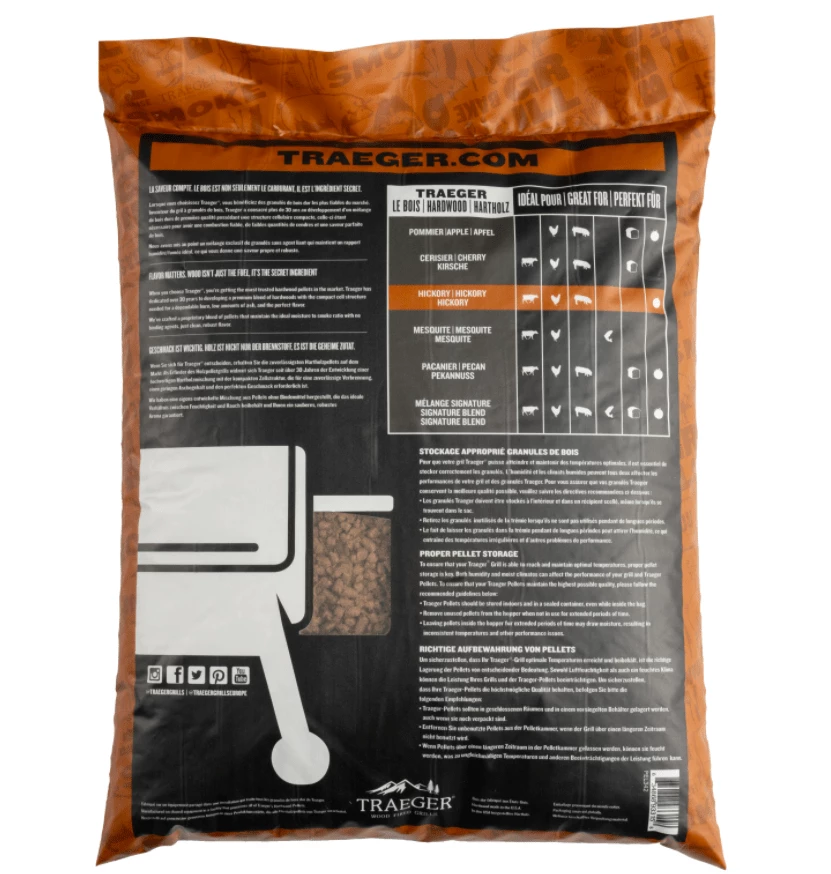 Traeger Canada Traeger Hickory Pellets (20 Lb.) - PEL342 BBQ Accessories 2 Traeger Canada Traeger Hickory Pellets (20 Lb.) - PEL342 BBQ Accessories