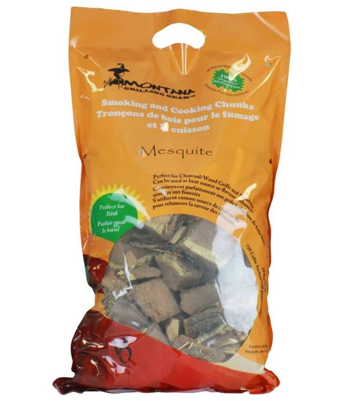 Montana Mesquite Smoking Chunks (4.5 Lb.) - WCH360-MM BBQ Accessories 1 Montana Mesquite Smoking Chunks (4.5 Lb.) - WCH360-MM BBQ Accessories