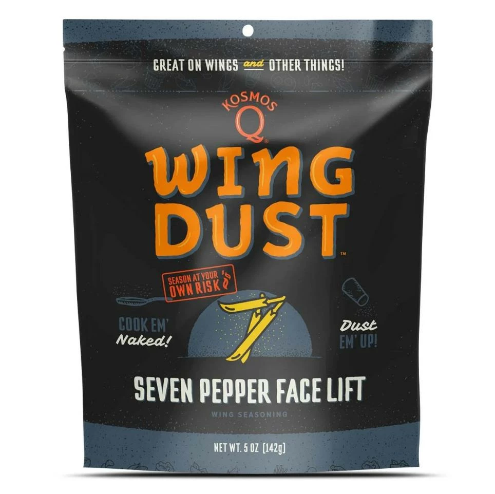 BBQ Accessories Kosmos Q Wing Dust (Seven Pepper 5 Oz.) - WD-7P-01 1 BBQ Accessories Kosmos Q Wing Dust (Seven Pepper 5 Oz.) - WD-7P-01