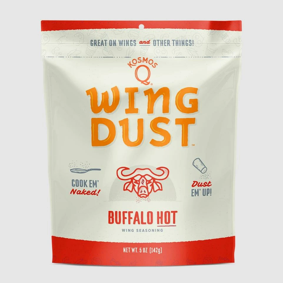 BBQ Accessories Kosmos Q Wing Dust (Buffalo Hot 5 Oz.) - WD-BH-01 1 BBQ Accessories Kosmos Q Wing Dust (Buffalo Hot 5 Oz.) - WD-BH-01