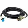 Crown Verity 1/2" X 25' Liquid Propane Gas Hose And Regulator Assembly For Single Inlet (SI) Propane Cooking Equipment - ZCV-5131