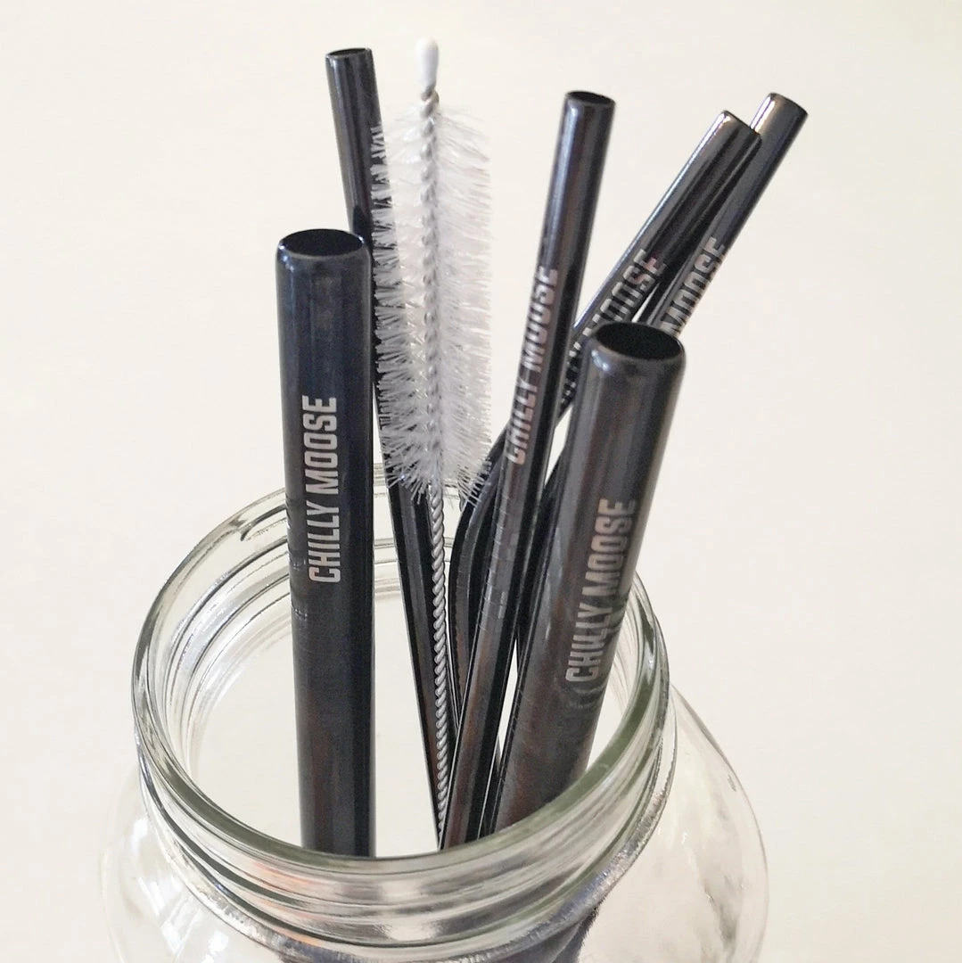 Chadwicks & Hacks BBQ Accessories Chilly Moose Stainless Steel Reusable Straws (8 Pack) - BWSTRAW 1 Chadwicks & Hacks BBQ Accessories Chilly Moose Stainless Steel Reusable Straws (8 Pack) - BWSTRAW