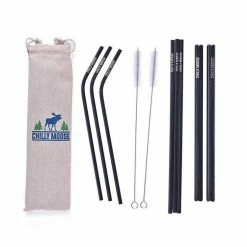 Chadwicks & Hacks BBQ Accessories Chilly Moose Stainless Steel Reusable Straws (8 Pack) - BWSTRAW 5 Chadwicks & Hacks BBQ Accessories Chilly Moose Stainless Steel Reusable Straws (8 Pack) - BWSTRAW