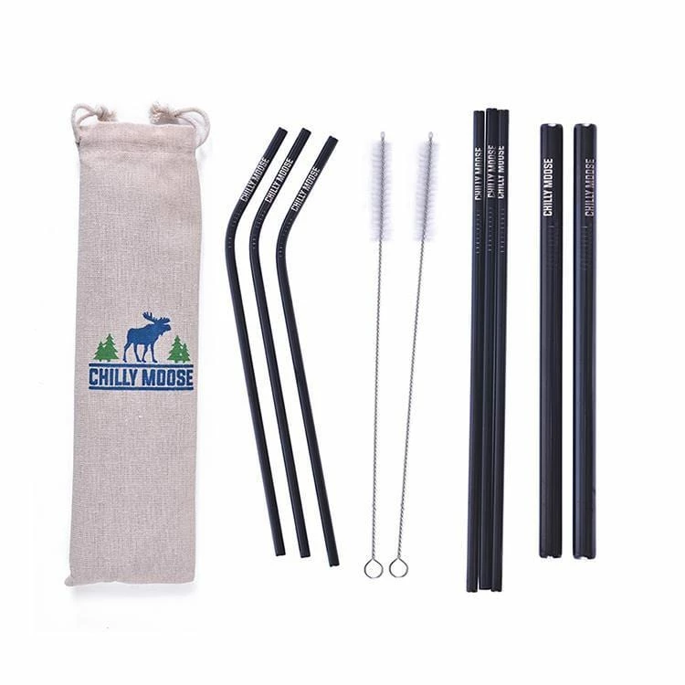 Chadwicks & Hacks BBQ Accessories Chilly Moose Stainless Steel Reusable Straws (8 Pack) - BWSTRAW 3 Chadwicks & Hacks BBQ Accessories Chilly Moose Stainless Steel Reusable Straws (8 Pack) - BWSTRAW