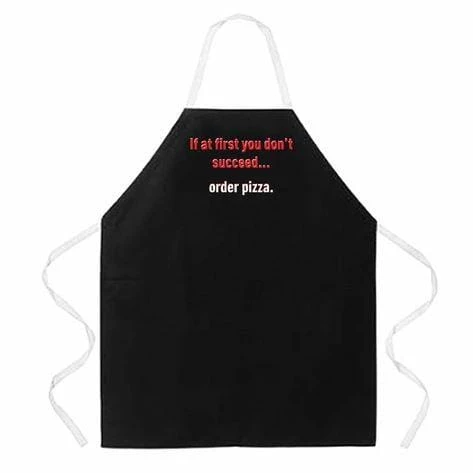 LA Imprints Attitude Apron - Order Pizza BBQ Accessories 2 LA Imprints Attitude Apron - Order Pizza BBQ Accessories