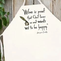 LA Imprints Attitude Apron - Wine Is Proof