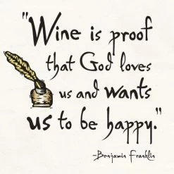 LA Imprints Attitude Apron - Wine Is Proof