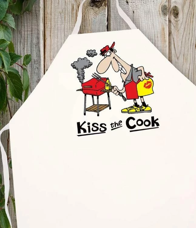 Chadwicks & Hacks Apparel LA Imprints Attitude Apron - Kiss The Cook 1 Chadwicks & Hacks Apparel LA Imprints Attitude Apron - Kiss The Cook